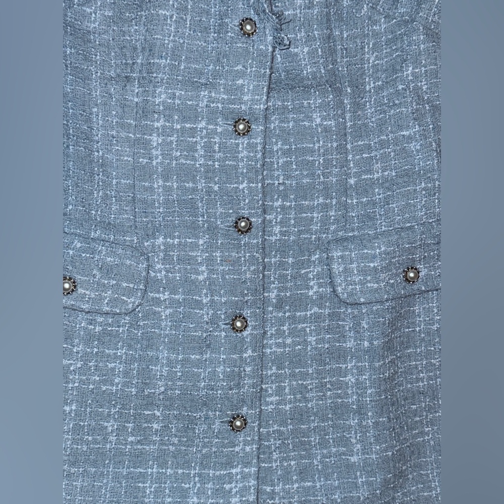 💙 NWOT! Anthropologie Maeve Tweed Mini Dress - Picture 8 of 14